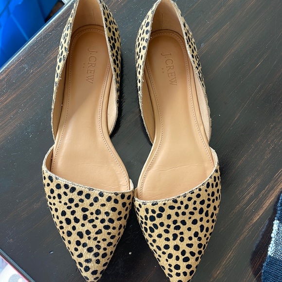 J. Crew Shoes Jcrew Slip On Horse Hair Leopard Print Shoe Poshmark